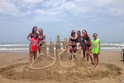 Sand Castle Lesson in Galveston