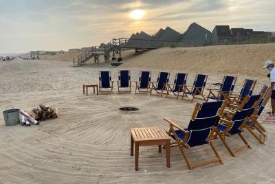 Private Beach Fire in Montauk Private Beach Fire in Montauk