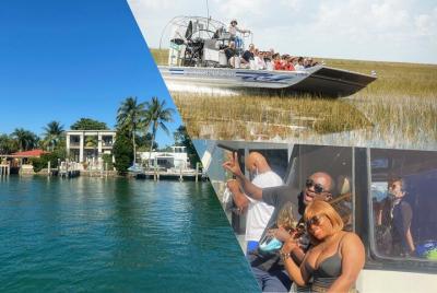 Miami:Everglade Airboat Miami City Tour & 90 min cruise Biscayne 