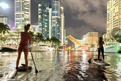 Night on Paddleboard Under the Lights Experience in Miami