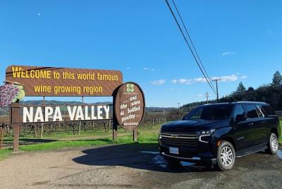Winery and Vineyard Transportation in Luxury Full Size Black SUV Winery and Vineyard Transportation in Luxury Full Size Black SUV