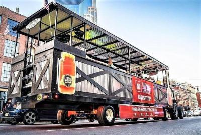 Private Downtown Nashville Party Tractor Tour with Dance Floor & Onboard Bar