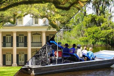 Oak Alley Plantation and Small Airboat Tour from New Orleans Oak Alley Plantation and Small Airboat Tour from New Orleans