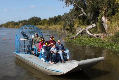 Small-Group Bayou Airboat Ride with Transport from New Orleans Small-Group Bayou Airboat Ride with Transport from New Orleans