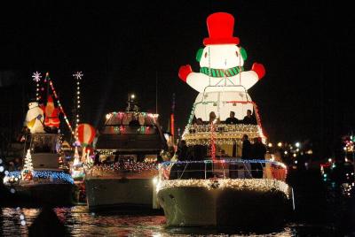 Private Newport Harbor Christmas Boat Parade Cruise from BayWatch Boat Charters
