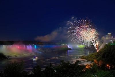 Niagara Falls Canadian Side Evening Illuminations Tour from USA  Niagara Falls Canadian Side Evening Illuminations Tour from USA