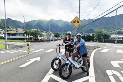 Private Half-day Manoa Falls Hike and eBike Ride