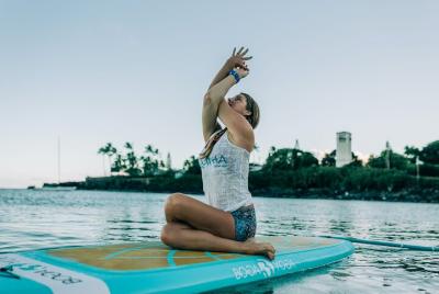 Stand-Up Paddle Yoga on the North Shore of Oahu