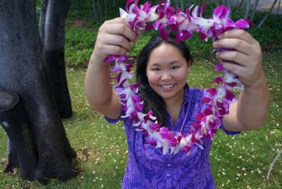 Traditional Airport Lei Greeting on Honolulu Oahu Traditional Airport Lei Greeting on Honolulu Oahu