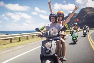 Hawaiian Style Scooter Ride around O Hawaiian Style Scooter Ride around O'ahu for the Day