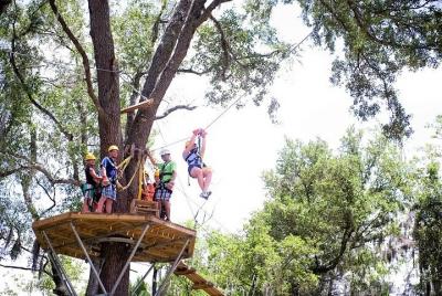 Treetop Express Zip Line Tour with 5 Zip Line Flights & 2 Sky Bridges Included Treetop Express Zip Line Tour with 5 Zip Line Flights & 2 Sky Bridges Included