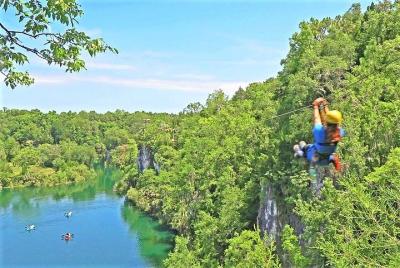 Big Cliff Canyon Zip Line Tour with 9 Zip Line Flights, 2 Sky Bridges, 1 Rappel Big Cliff Canyon Zip Line Tour with 9 Zip Line Flights, 2 Sky Bridges, 1 Rappel