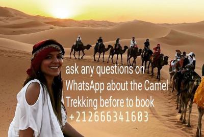 One night camel trekking in Merzouga Desert and Luxury Camp