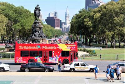 Double Decker Hop-On Hop-Off Sightseeing Tour of Philadelphia (1, 2, or 3-Day) Double Decker Hop-On Hop-Off Sightseeing Tour of Philadelphia (1, 2, or 3-Day)