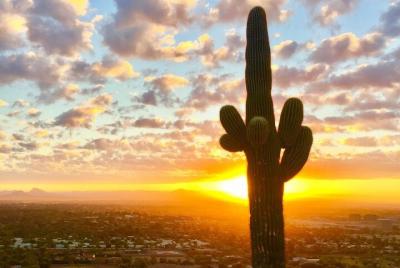Stunning Sunrise or Sunset Guided Hiking Adventure in the Sonoran Desert Stunning Sunrise or Sunset Guided Hiking Adventure in the Sonoran Desert