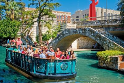 San Antonio River Walk Cruise, Hop-On Hop-Off Bus Tour and Tower  San Antonio River Walk Cruise, Hop-On Hop-Off Bus Tour and Tower
