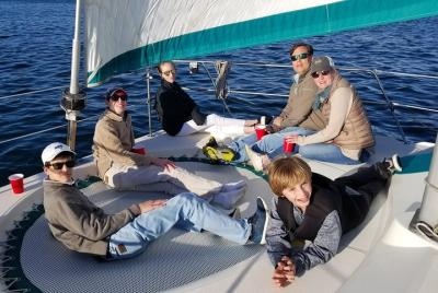 Catamaran Sailing Cruise on San Diego Bay for up to 6 Guests Catamaran Sailing Cruise on San Diego Bay for up to 6 Guests
