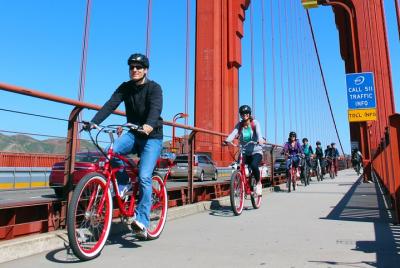 Bike the Golden Gate Bridge and Shuttle Tour to Muir Woods Bike the Golden Gate Bridge and Shuttle Tour to Muir Woods