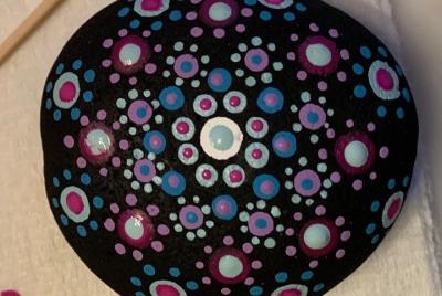 VIRTUAL Rock Mandala Painting class VIRTUAL Rock Mandala Painting class