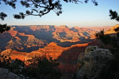Sunset in the Grand Canyon from Sedona Sunset in the Grand Canyon from Sedona