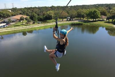 Zip Line Adventure over Tampa Bay Zip Line Adventure over Tampa Bay