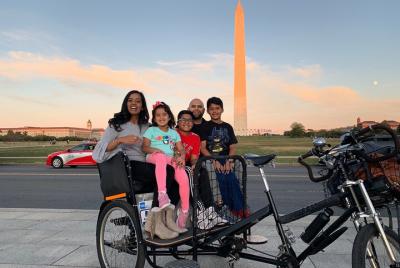 Pedicab Tour of the National Mall for 3 Guests