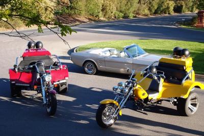 Ultimate Barossa Adventure Day Tour For 2 - Combined Mustang Convertible-Trike Ultimate Barossa Adventure Day Tour For 2 - Combined Mustang Convertible-Trike