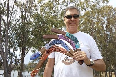 Learn to throw a real Aborignal returning boomerang in Brisbane,  Learn to throw a real Aborignal returning boomerang in Brisbane,