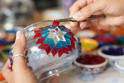 Mosaic Lamp Workshop in Sydney.