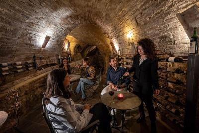 Underground Wine tasting in Medieval Aqueduct Siena  Underground Wine tasting in Medieval Aqueduct Siena