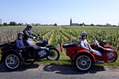 Half-day private tour in Saint-Emilion in a sidecar