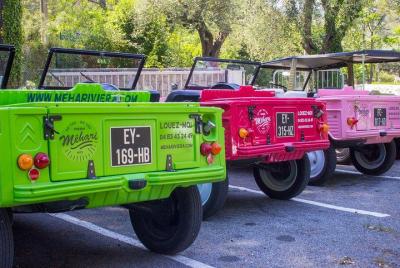 Private excursion departing from Cannes, in a Citroen Mehari visit to the Esterel Private excursion departing from Cannes, in a Citroen Mehari visit to the Esterel