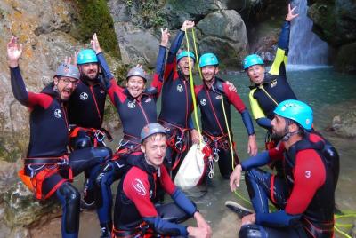 First canyoning in Grenoble in the Vercors First canyoning in Grenoble in the Vercors