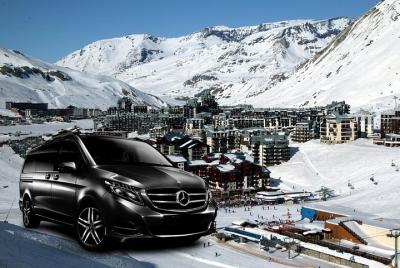 Airport Lyon - private VIP transfer to Tignes on Mercedes V-class