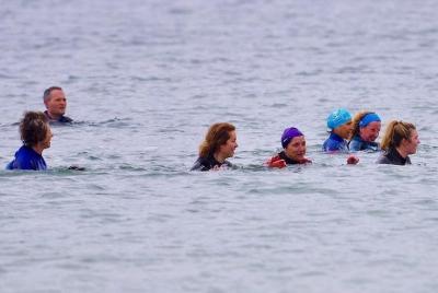 Aquajogging at sea Aquajogging at sea