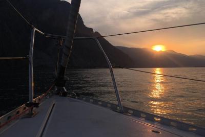 Sunset Sailing Experience on Lake Como, charming Aperitif on board. Sunset Sailing Experience on Lake Como, charming Aperitif on board.
