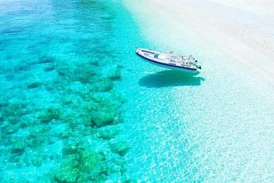 Cagliari: Between sea and mountains: Dinghy and Jeep Private Tour from Chia Cagliari: Between sea and mountains: Dinghy and Jeep Private Tour from Chia