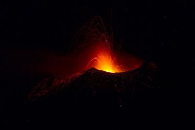 Lava Flows by night Lava Flows by night