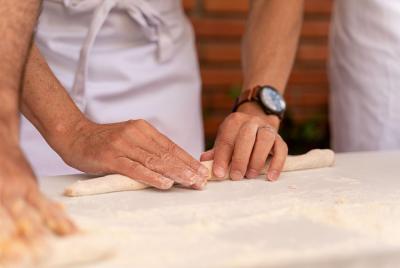 Private Pasta & Tiramisu Class at a Cesarina Private Pasta & Tiramisu Class at a Cesarina's home with tasting in Ischia