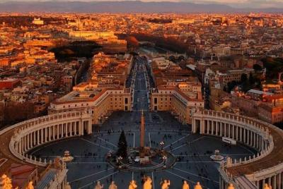 FROM CIVITAVECCHIA PORT to ROME of the Basilicas and of the Chris