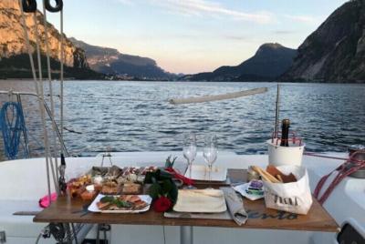 Dinner on a sailing boat Dinner on a sailing boat