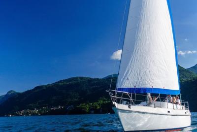 Sunset sailing on lake Como with private skipper Sunset sailing on lake Como with private skipper