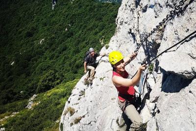 Via Ferrata tour top of Bellagio mountains Via Ferrata tour top of Bellagio mountains