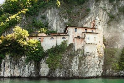 Across lake Maggiore to the Hermitage of St. Caterina, with an onboard aperitif Across lake Maggiore to the Hermitage of St. Caterina, with an onboard aperitif