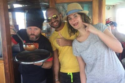 Dinner on board of vintage shuttle at La Maddalena