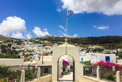 Walking tour of Lefkes traditional Greek village of Paros, Greece Walking tour of Lefkes traditional Greek village of Paros, Greece