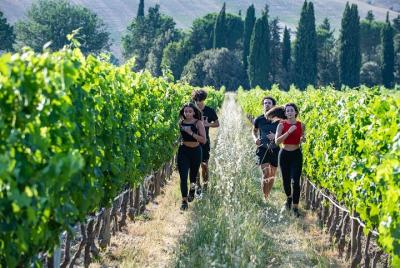 Fitness lesson among the vineyards Fitness lesson among the vineyards