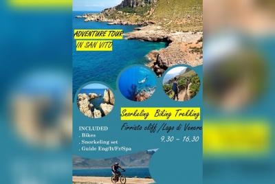 Biking and Trekking Tour around San Vito lo Capo with Snorkeling Biking and Trekking Tour around San Vito lo Capo with Snorkeling