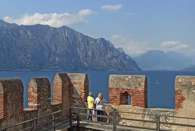 The Castle in Malcesine overlooking Lake Garda 