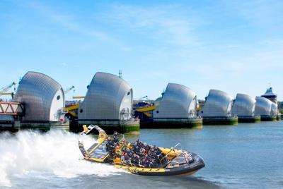 Thames Barrier Speedboat Experience to/from Embankment Pier - 75  Thames Barrier Speedboat Experience to/from Embankment Pier - 75